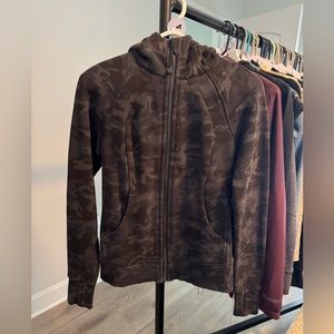 Lululemon Grey Camo Zip Up